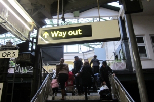 the tube way out